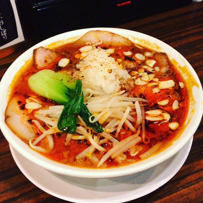 熱辛坦々肉そば(魁 肉盛りつけ麺 六代目 けいすけ 湯島店)