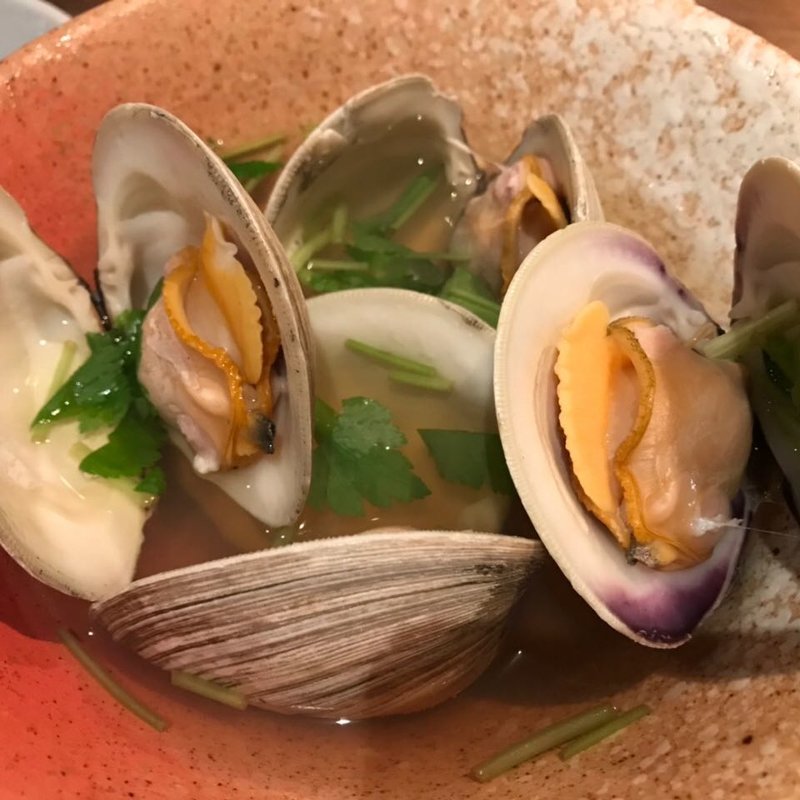 ホンビノス貝酒蒸し(懐郷)