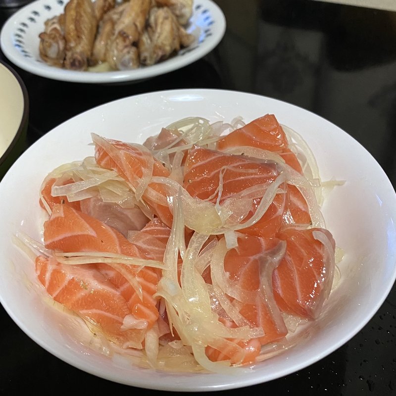 サーモンマリネ(自宅)