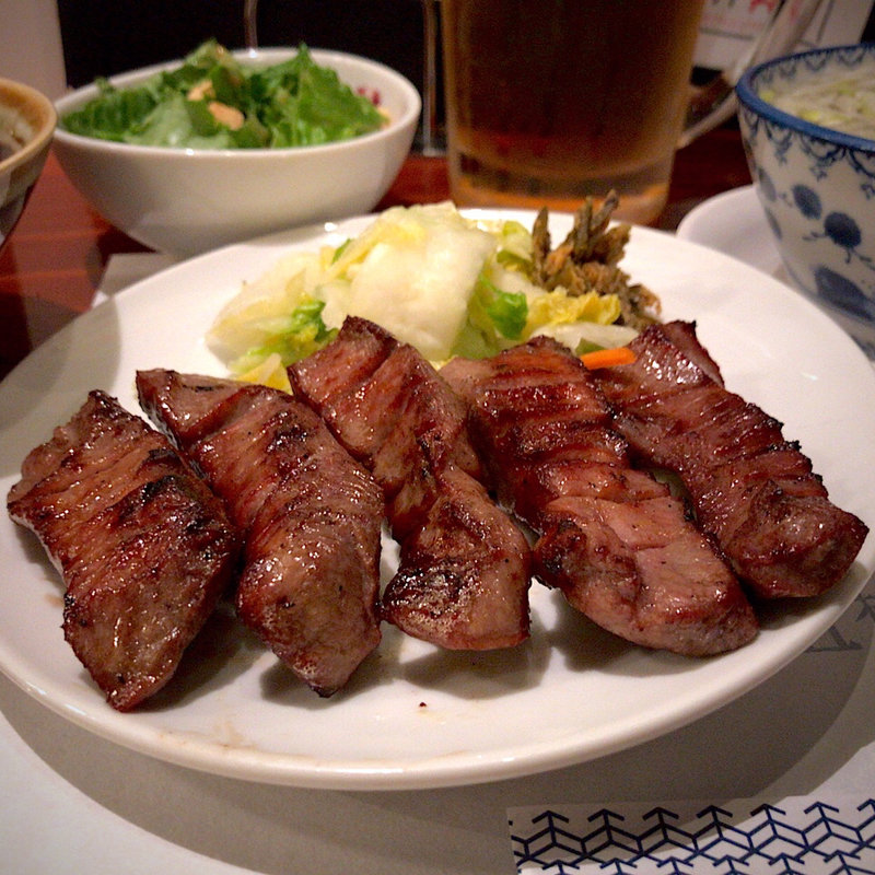 牛たん極太定食(5本定食)(たんや善治郎 別館)