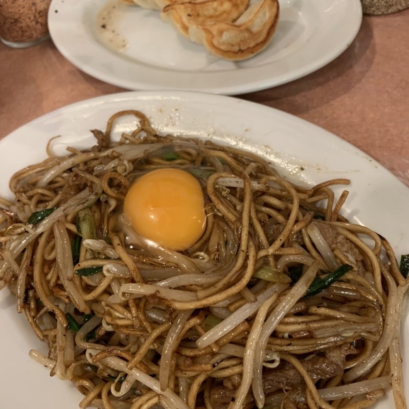焼きそば餃子セットA半玉付き小(あぺたいと 高島平本店)