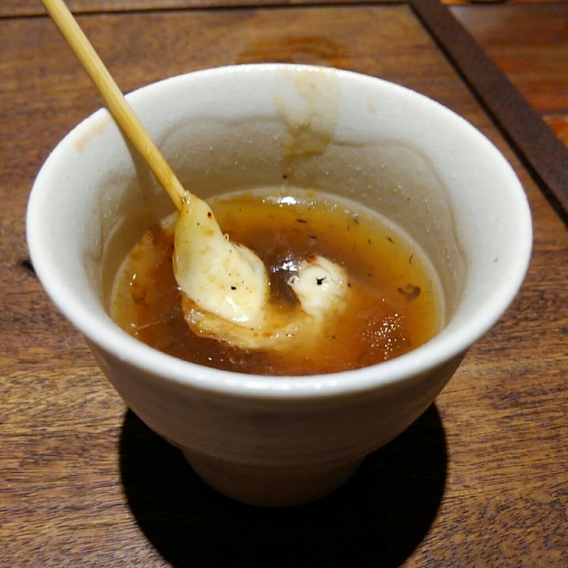 スカモルツァチーズとトリュフのあんかけ(鶏匠 膳 zen )