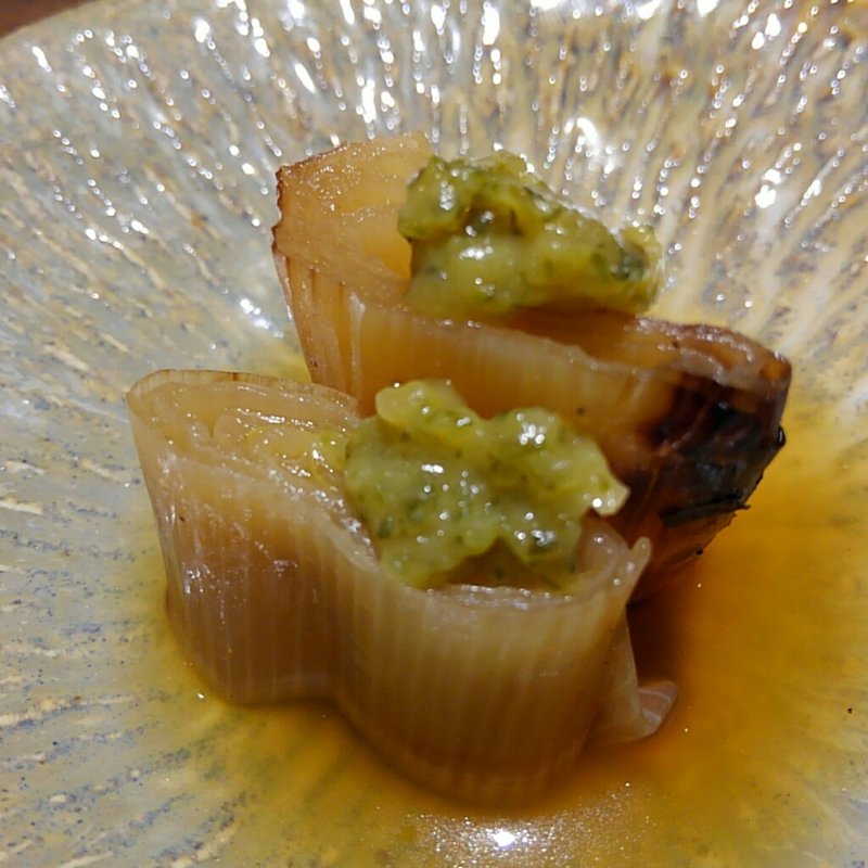 下仁田ネギの焼き浸し(鶏匠 膳 zen )