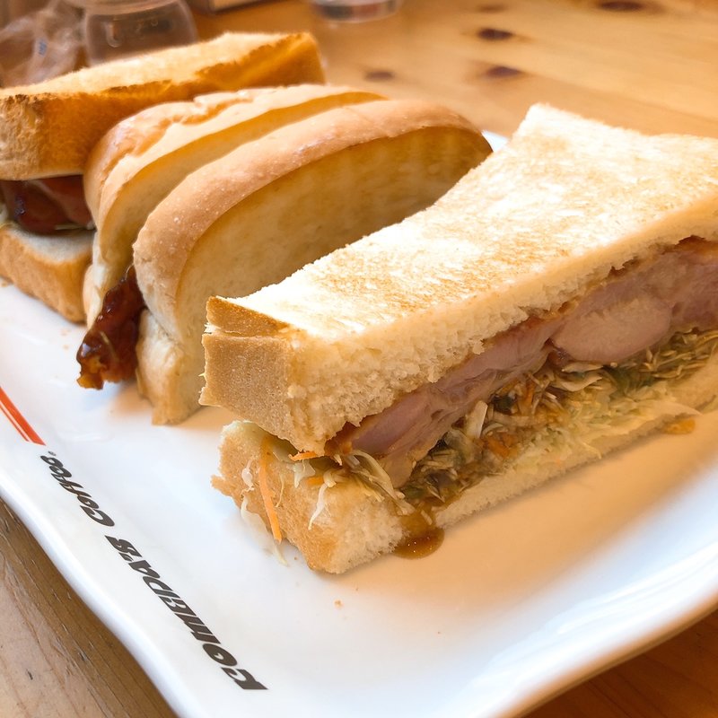 あみ焼きチキンホットサンド(コメダ珈琲店 浅草橋駅前店)