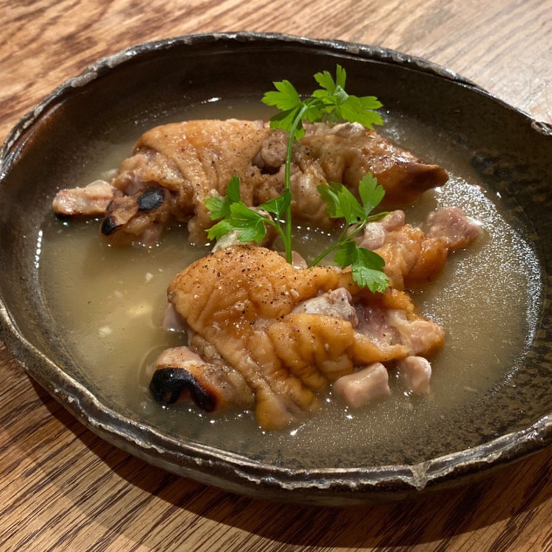 黒豚豚足の柔らか煮 (塩味)(旬香旬菜　まんまる （創作和食ダイニング）)