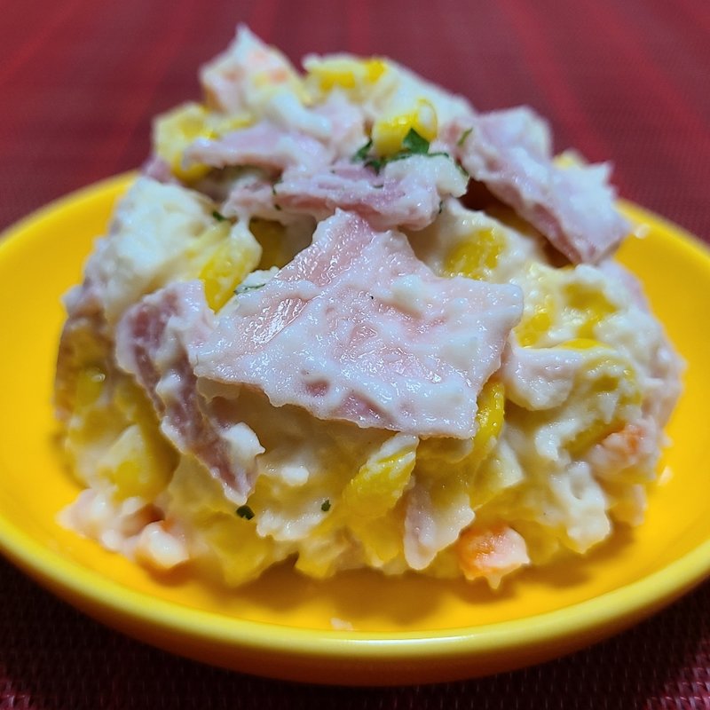 ふんわりポークハムと角切りポテトのサラダ(柿安牛めし 東武池袋本店)