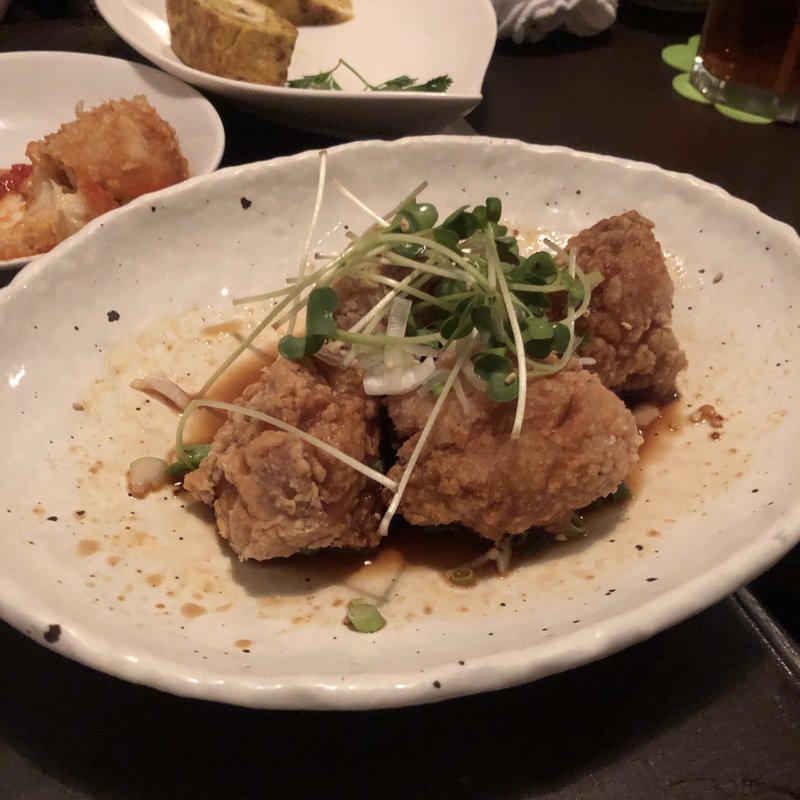 鶏の唐揚げテンメンジャンソース(幸せのはし)