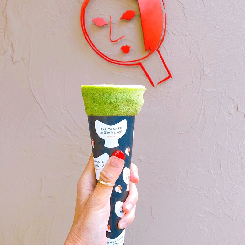 お茶のクレープ(よーじやカフェ　お茶のクレープ)