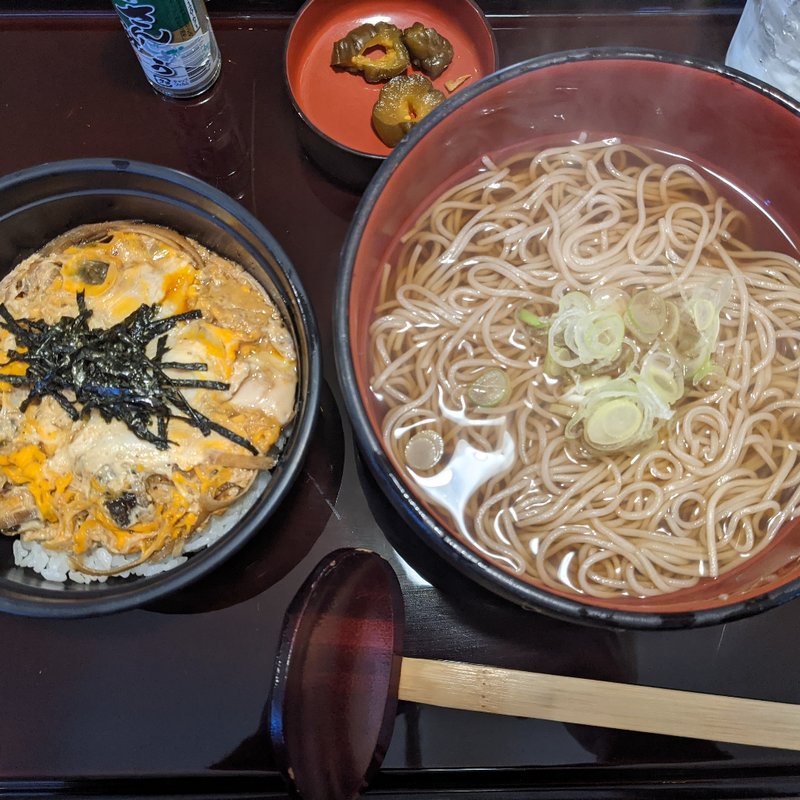 そばと鰻たまとじ(蕎麦人弁慶江戸川橋店)