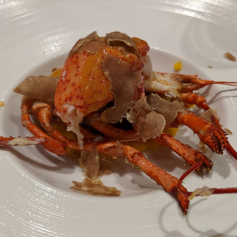 カナダ産オマール海老と北海道産かぼちゃのリゾット(シェ・フルール横濱)