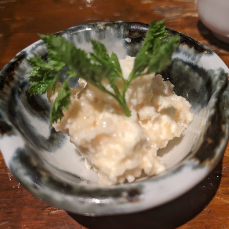 酒粕で漬け込んだクリームチーズ(魚屋がぶ)