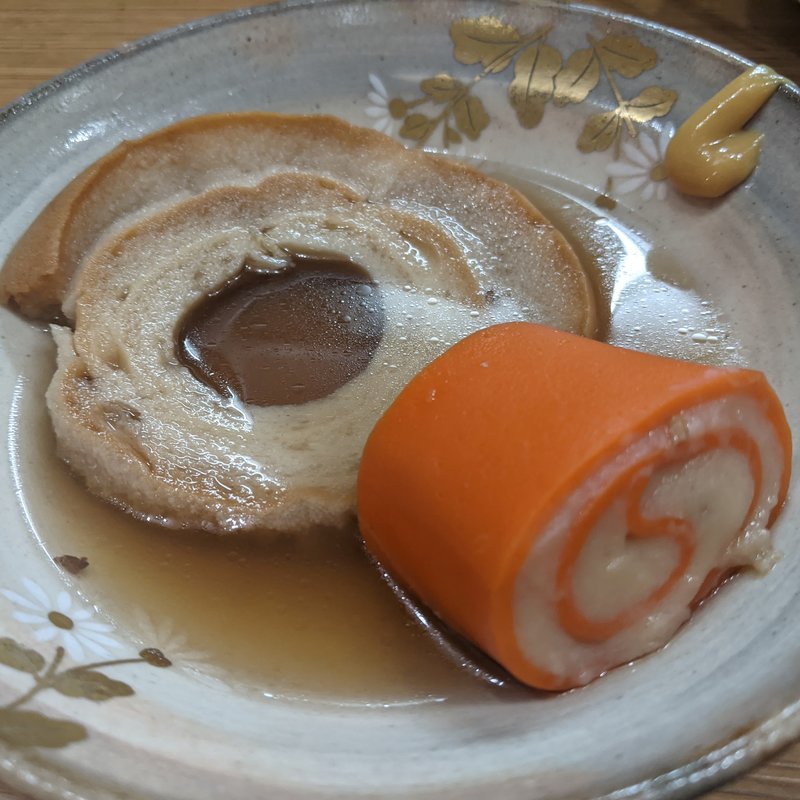 赤巻き、車麩(加賀橋立港 海鮮料理にしの)