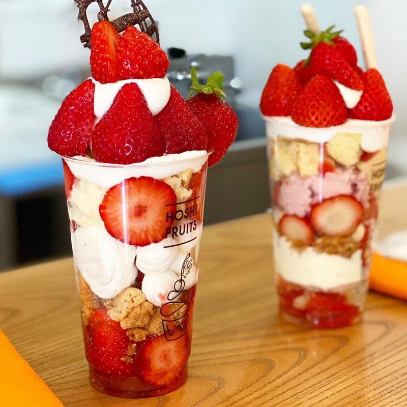 あまおうパフェ(アデリーホシフルーツ)