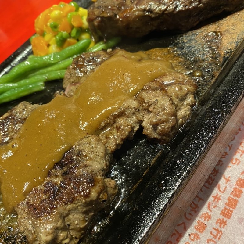 オリジナルハンバーグとリブロース（170g）(ハングリータイガー 横浜モアーズ店)