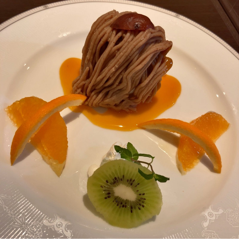 ケーキセット モンブラン(カフェ プランタン )