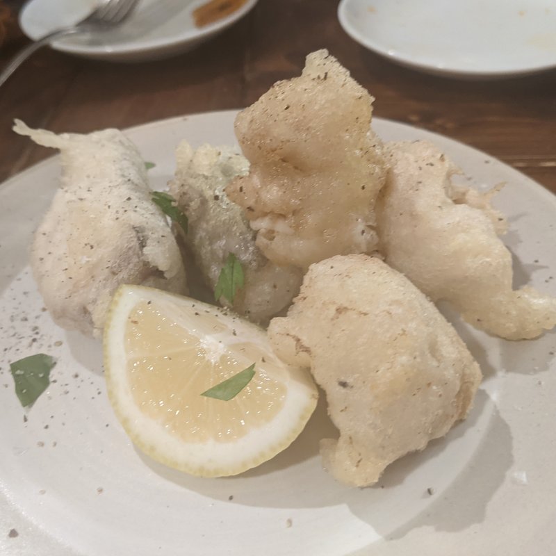 白子とサワラのフリット(guri)