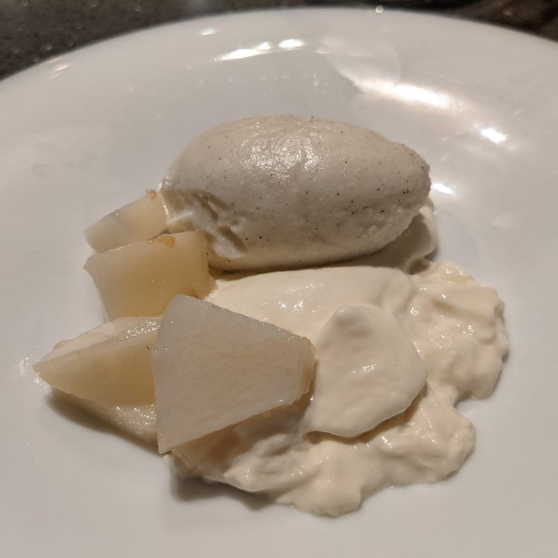 生姜パンナコッタ、ヨーグルトバニラアイス(ete)