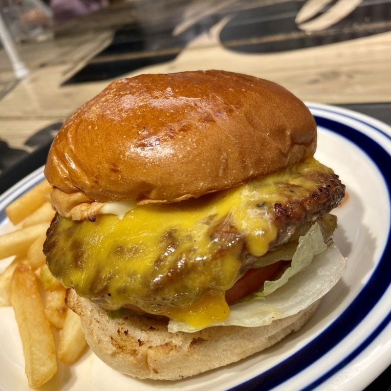 Cheddar Cheese Burger Set(J.S. BURGERS CAFE EXPOCITY店)