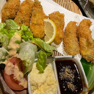 牡蠣フライ(食夢工房SAIBEI(サイベイ|さいべい)六本松|海鮮居酒屋)