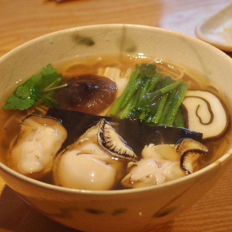 牡蠣そば(蕎楽亭)