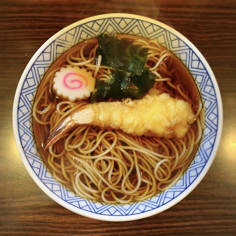 天ぷらそば(蕎麦處 朝松庵)