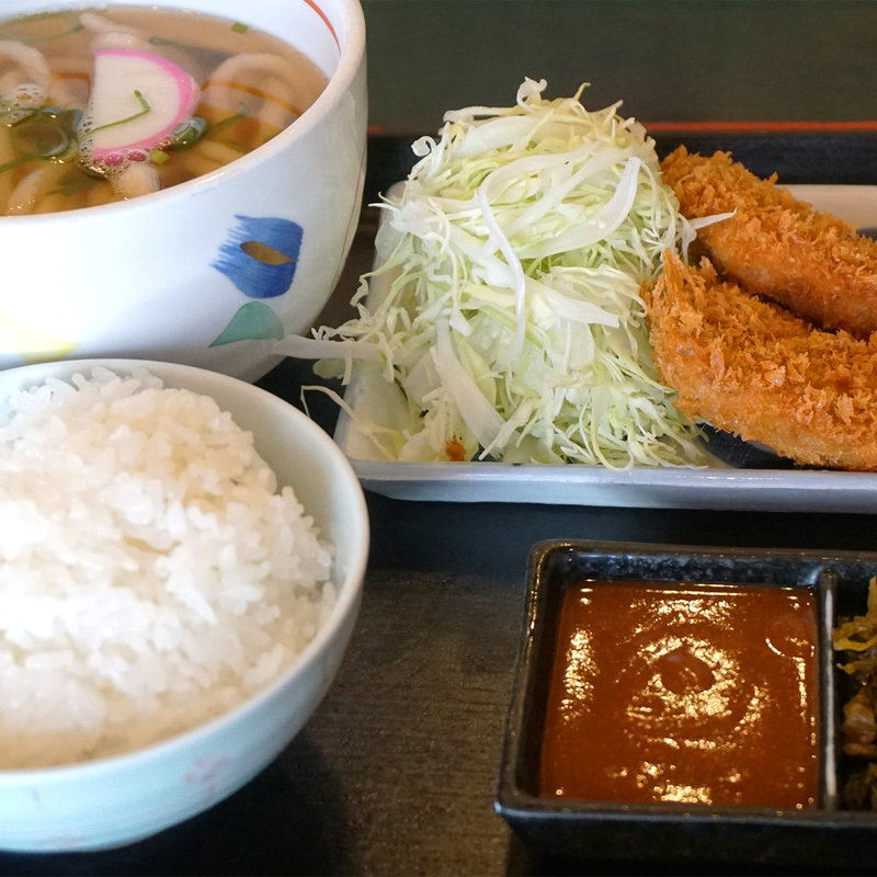 ヒレかつうどんセット(紀の国屋うどん)