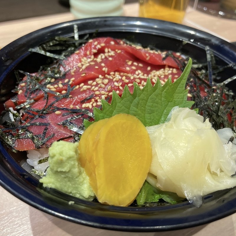 本まぐろづけ丼大盛(すしざんまい 神楽坂店)