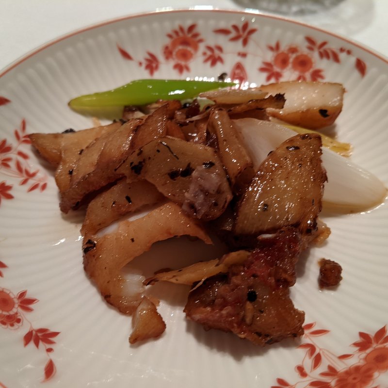 スジアラの葱生姜炒め(赤坂璃宮 銀座店)