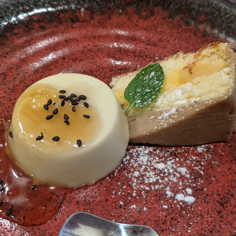 薩摩芋プリン・栗のケーキ(入谷鬼子母神門前のだや （のだや）)