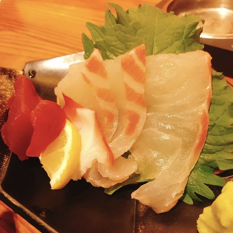 真鯛のお造り(しもたや アベ地下店)