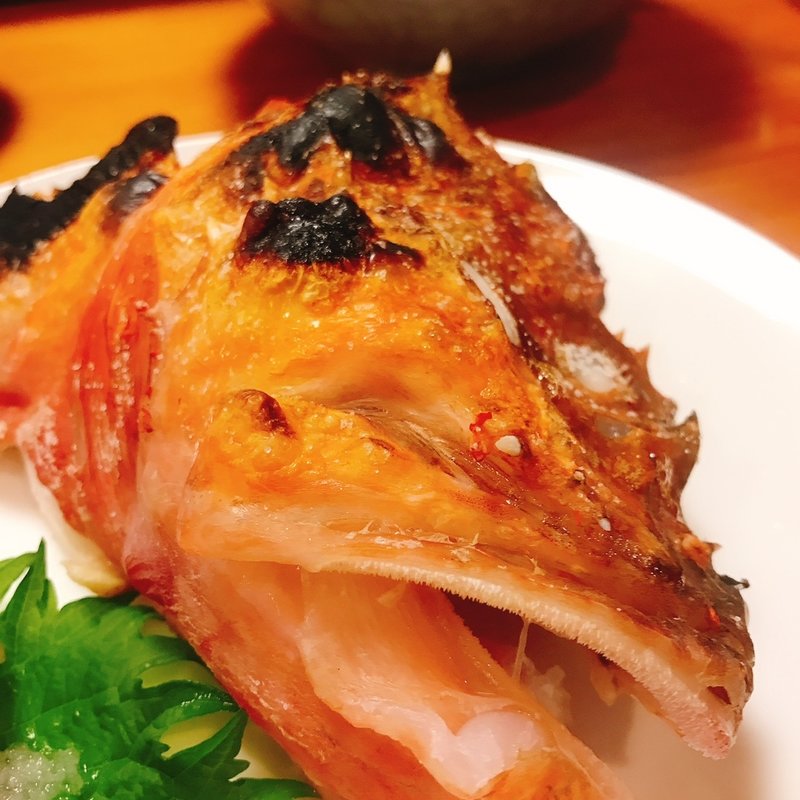 おにかさごのカブト焼き(美食遊楽とみや)