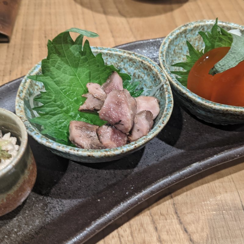 鶏珍味3種盛り(上野黒門 鳥恵 （トリエ）)