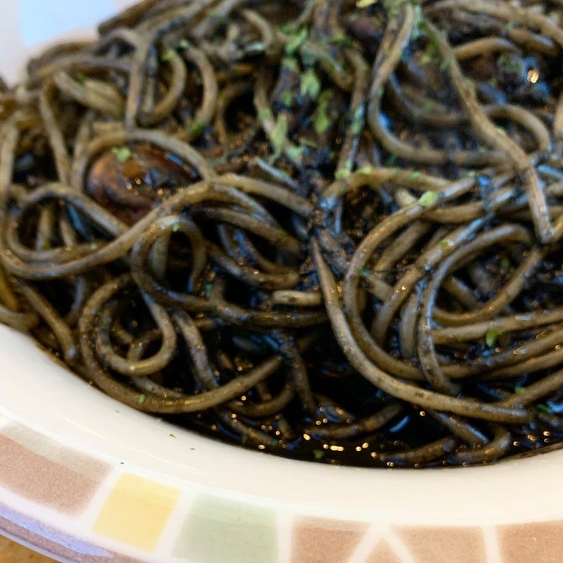 イカの墨入りスパゲティ（大盛り）(サイゼリヤ 稲城向陽台店)