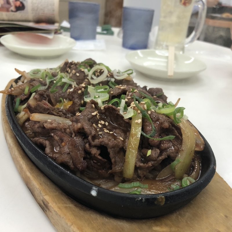 鉄板焼肉(赤丸食堂)