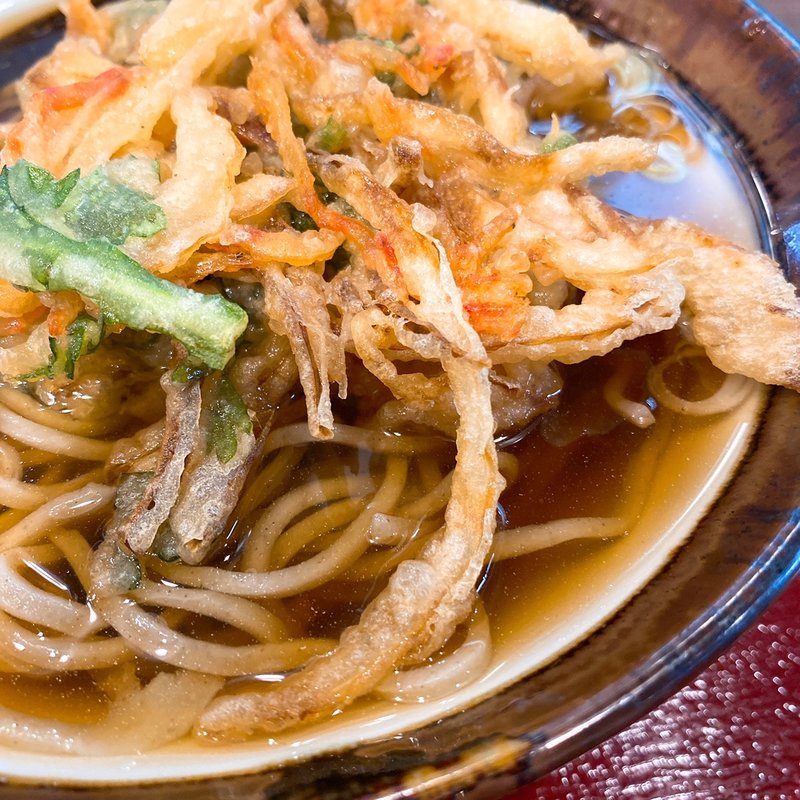 かき揚げそば(立ち喰い蕎麦 弦)