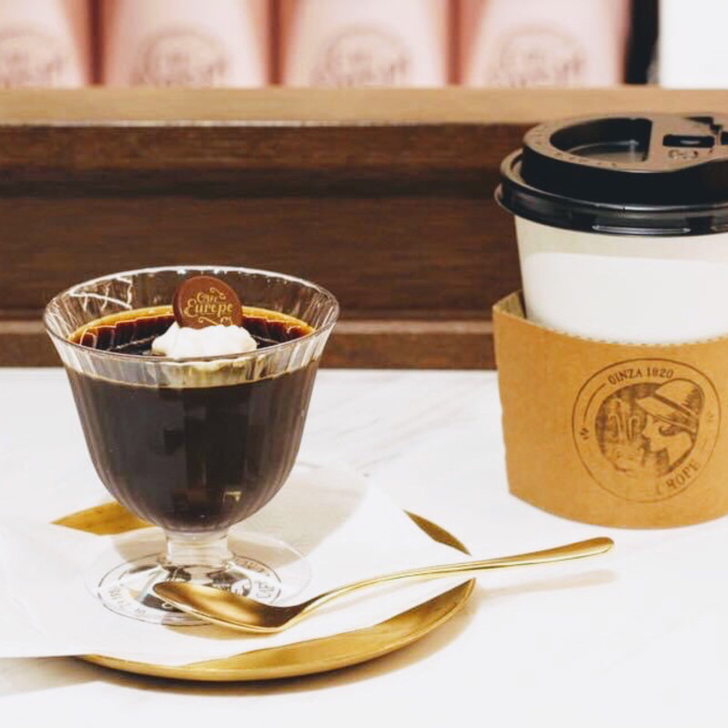 銀座珈琲ゼリーセット(カフェ・ユーロップ)