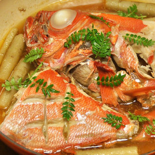 金目鯛の煮付けと筍ご飯(Sui)