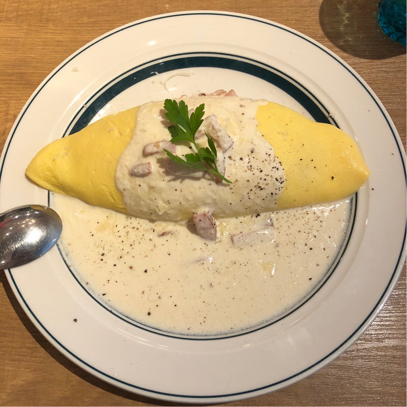 モッツァレラチーズのカルボナーラオムライス(Pagot)