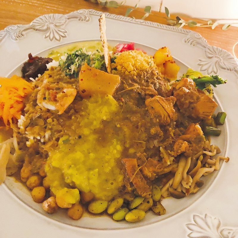 スリランカプレート（パルフェ付き）(256nicom mauve)