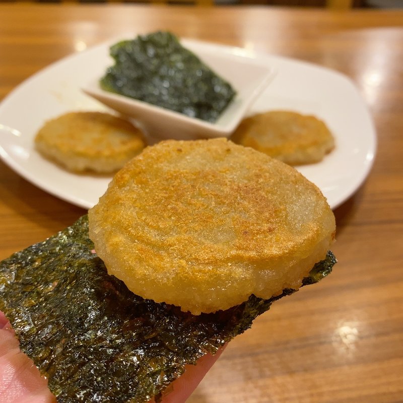 ジャガイモチヂミ+のり(居酒屋 カラ カラ)