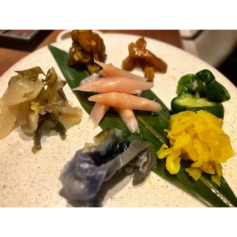 お漬物盛り合わせ(Sake Sumibi)