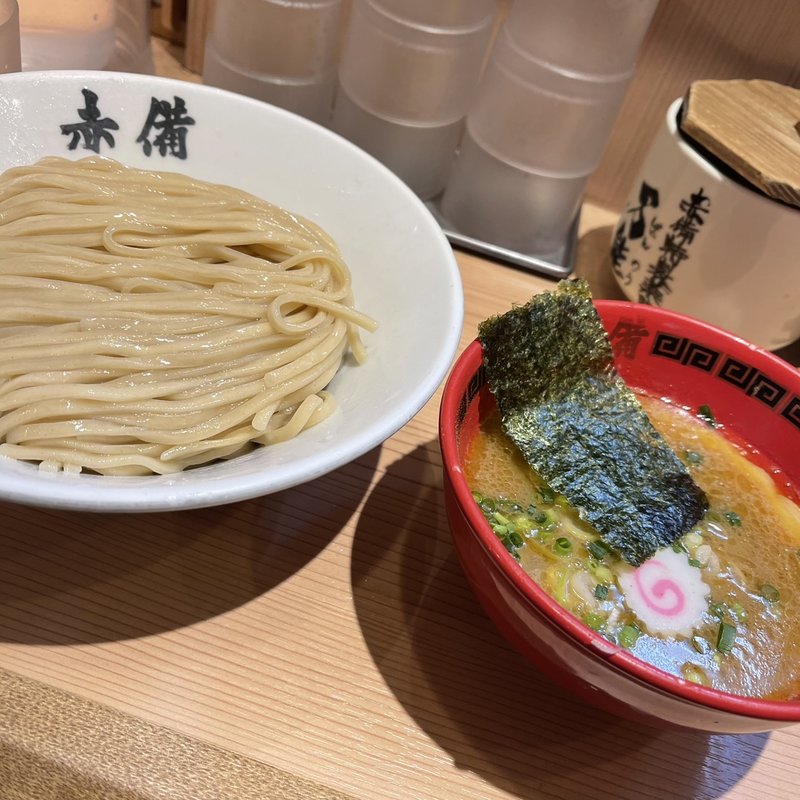 豚鶏つけめん(玉・赤備（あかぞなえ）)