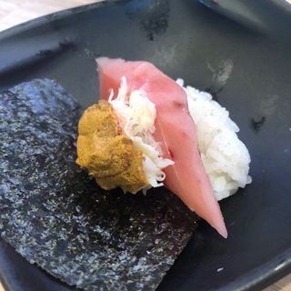 三段つかみ寿司(かっぱ寿司 松原店)