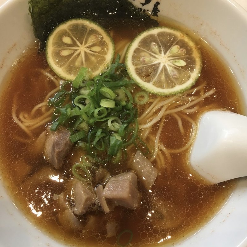 地鶏かぼすラーメン(麺屋ゆぶき 飯塚本店)
