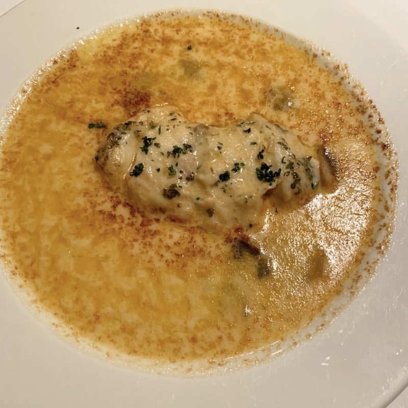 真鯛のシャンパンソース(マンジャーモ)