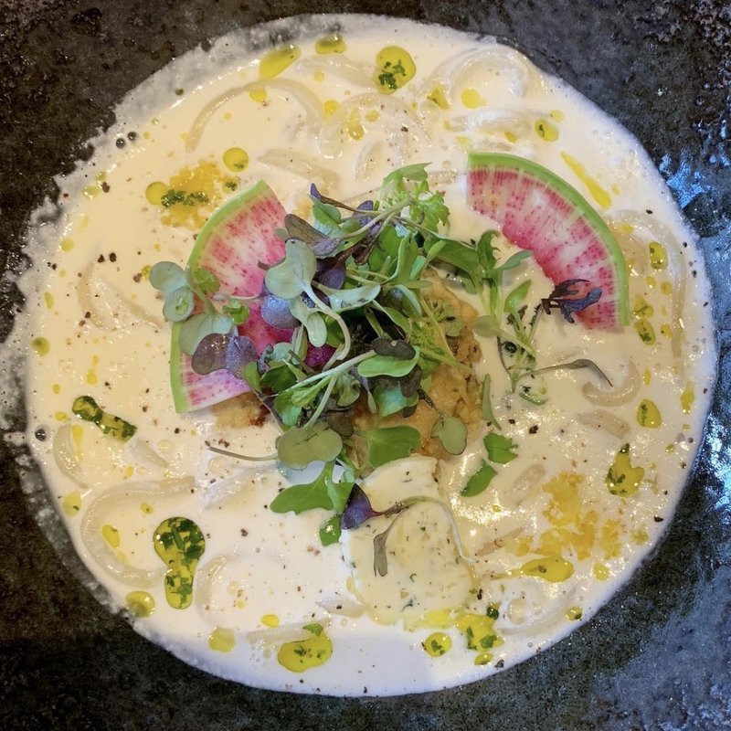 牡蠣の味噌クリームうどん(茶ぶ釜 )