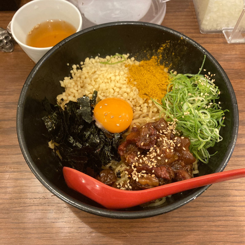 カレーぼっかけまぜそば(神戸灘八 本店)