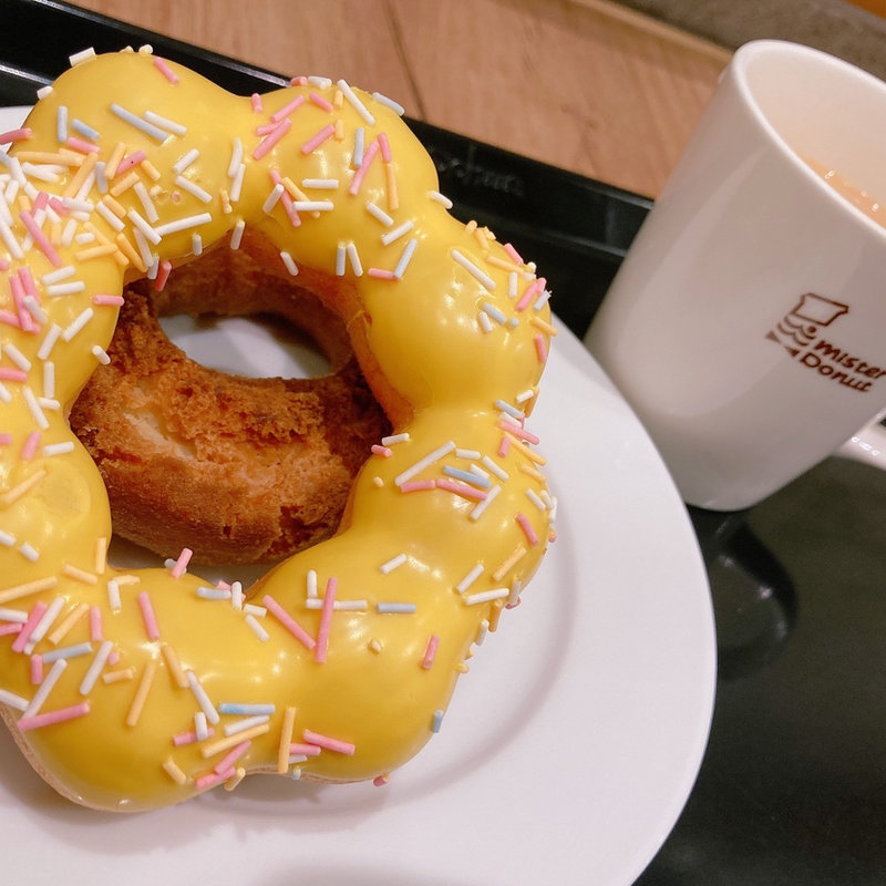 ポン・デ・リース プリンフレーバー(ミスタードーナツ 吉祥寺サンロードショップ)