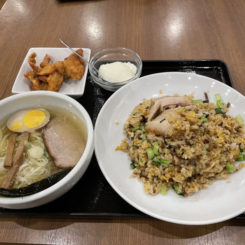 豚肉青菜炒飯セット(万豚記 札幌店)