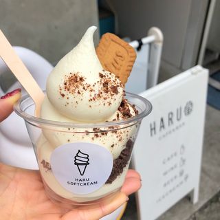 ソフトアイスクリーム　北海道ミルク(HARU COFFEE & BAR)
